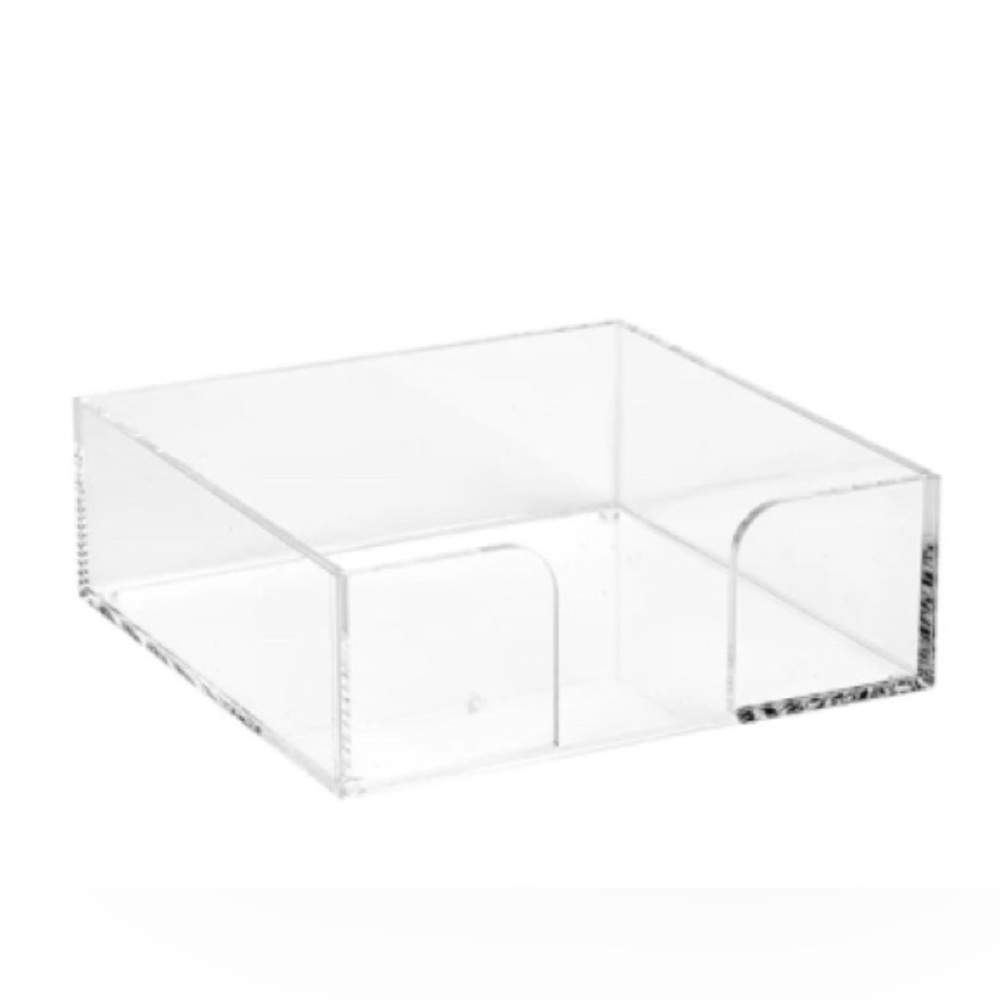 Harman acrylic napkin holder for luncheon size-holds 2 packs of 20 each-NWT